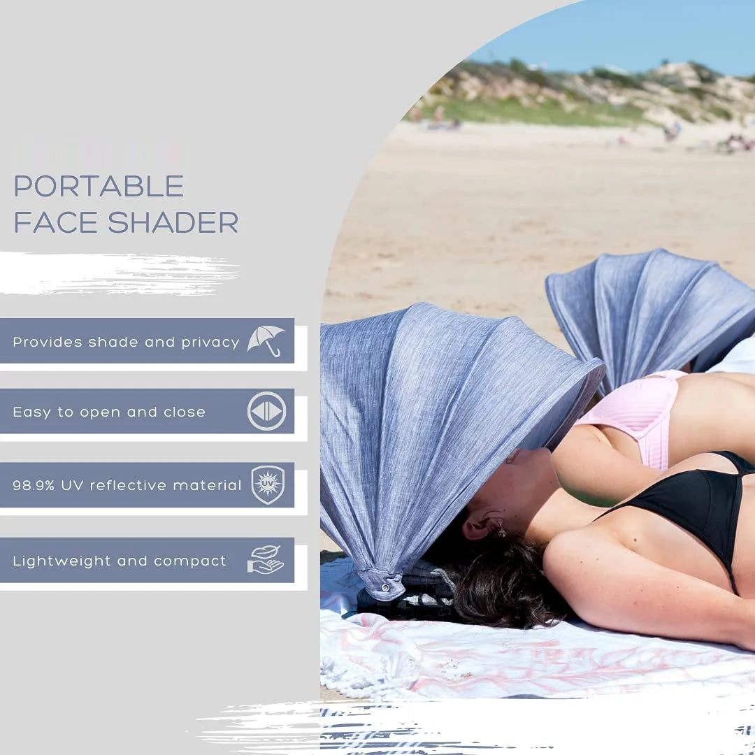 Outdoor Portable Sun Protection Face Cabana Sun Shade, Model SYC-021, Lightweight Polyester, UV Protection, Quick Automatic Opening