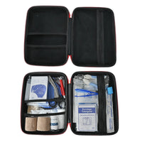 VTX-0660645 Portable Large Capacity Emergency Survival First Aid Kit-RED EVA Waterproof Dog/Cat Pet Care Outdoor Travel & Camping