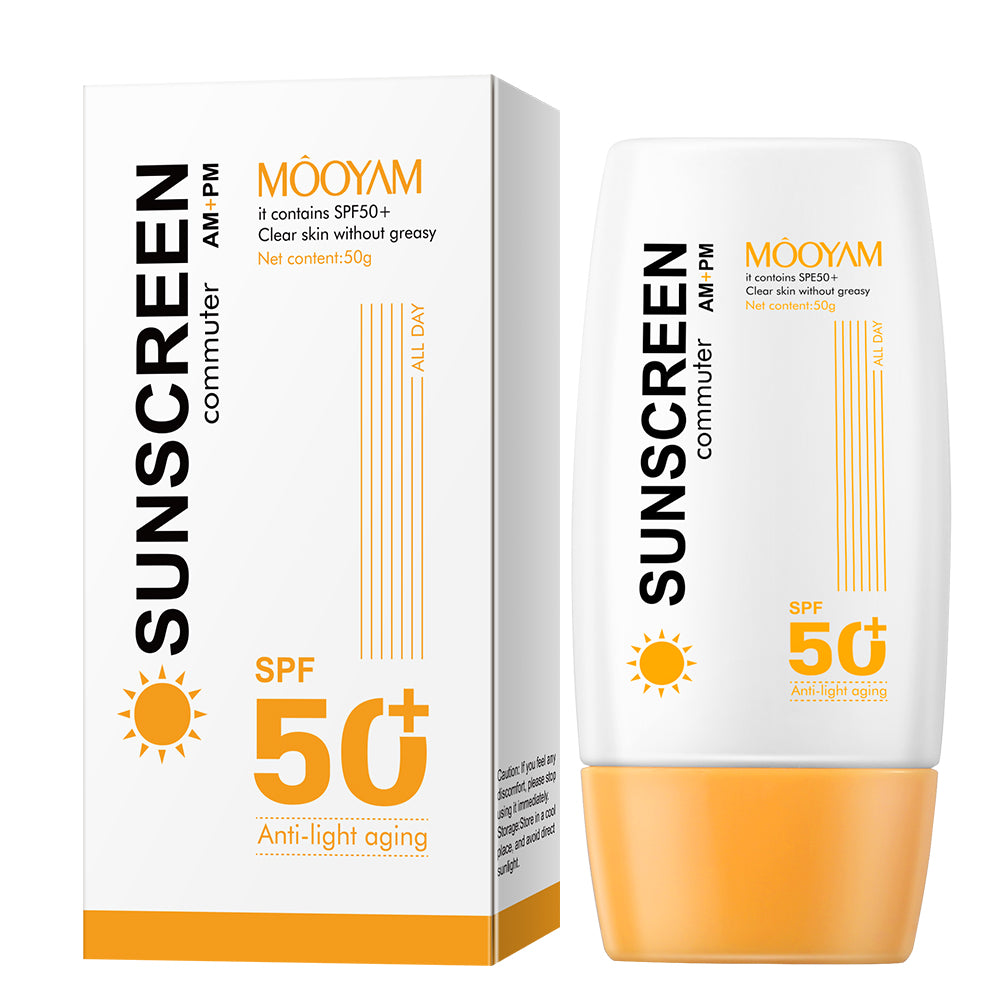 SPF 50+ Sunscreen Cream for Body and Face, Moisturizing and Brightening Formula, 50g