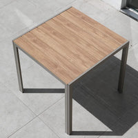 VTX-3478693 Outdoor Furniture Garden Chair Plastic Wood Aluminum Patio Dining Table Set Metal Contemporary Living Room Balcony