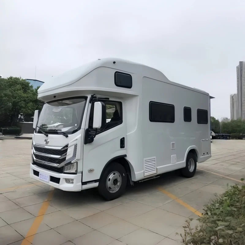 Customizable Luxury Motorhome Truck Camper with Air Conditioner, Heater, and Water Heater