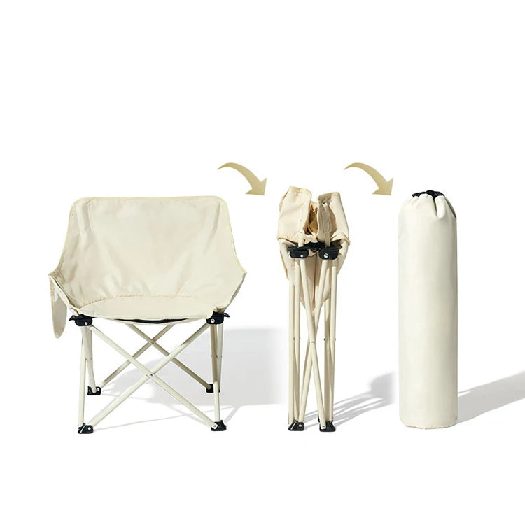 Aluminum Oxford Fabric Folding Chair with Armrest for Outdoor Use