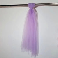 Swiss Dot Tulle Chair Sashes Organza Chair Back Bow Sheer Ya