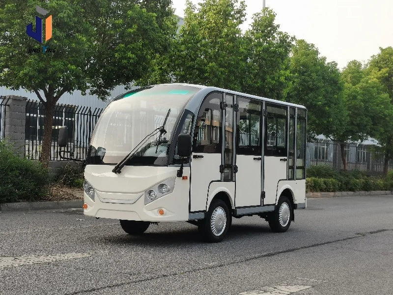 Electric Sightseeing Bus 8-23 Seats Customized Color 4500*1580*2080mm 72V 100A Max Speed 60 Km/h CE Certified