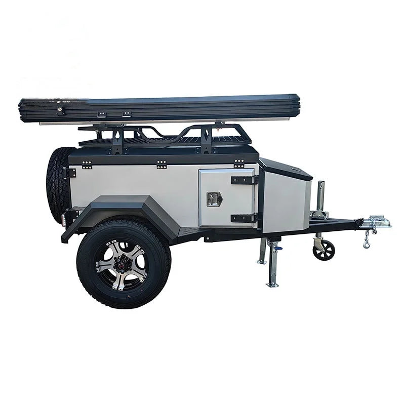 Customizable Off-Road Vehicle Trailer Tent for Outdoor Camping and Travel, Max Payload 500-3000kg, Carbon Steel Construction