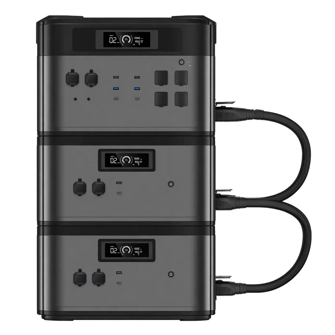 5000W Portable Solar Energy System with LiFePO4 Battery and Pure Sine Wave Inverter, Model BP2000E PRO