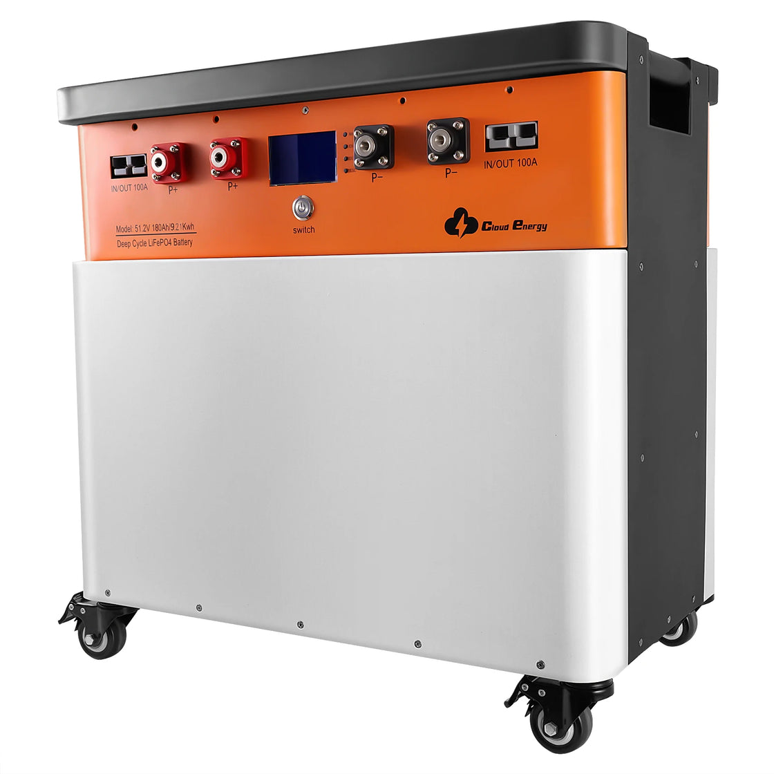 48V 180Ah LiFePO4 Powerwall Battery for Home Solar Energy System, RV, Camping, 9216Wh Capacity, 5-Year Warranty