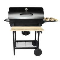 VTX-2692261 Backyard Outdoor Kitchen Barbecue Smoker Large Steel Trolley Garden Party Black Cart Bbq Charcoal Grill Home Cooking