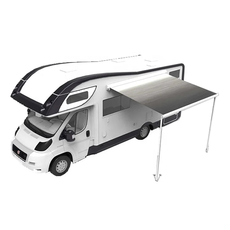 Automatic Aluminum Hard Shell Side Awning for RVs and Trailers, Waterproof Sun Shade Canopy