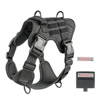 VTX-3169701 Tactical Dog Vest Harness Removable Backpack Heavy Duty No-Pull Military Training Saddlebag Hiking Outdoor Camping