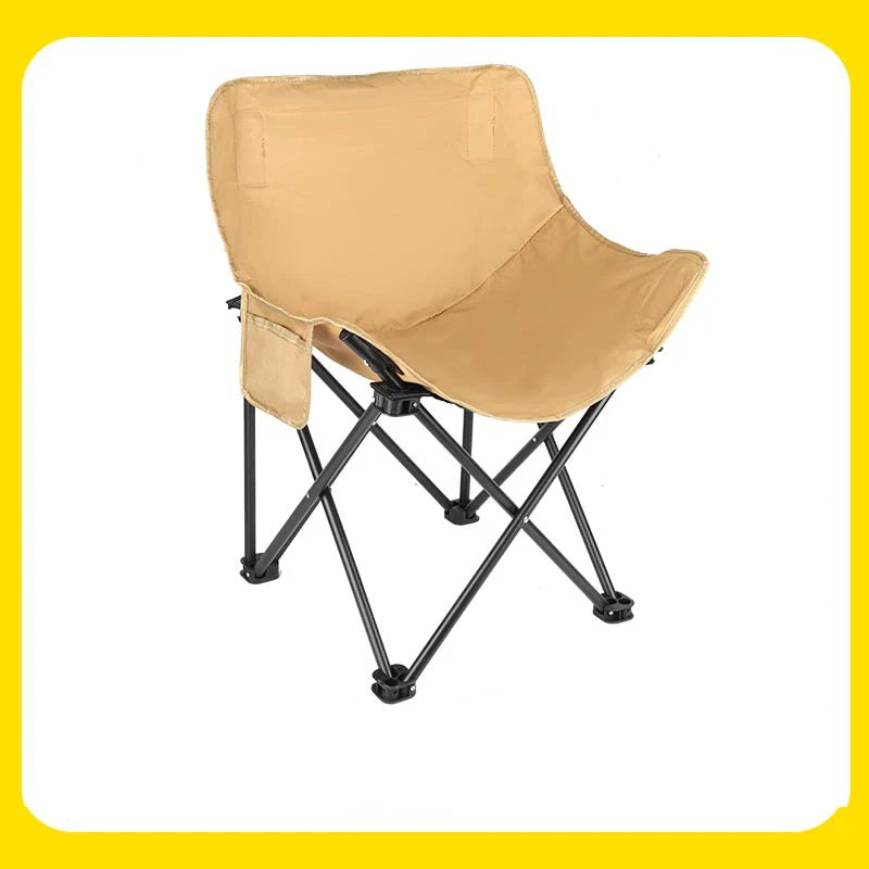 Folding Moon Chair for Outdoor Use - Portable Camping, Fishing, and Picnic Stool