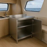 VTX-9448229 Design Cupboard Unit Outdoor Kitchen Cabinet Organizer Sets Campervan Units Full Set Stainless Steel Modern