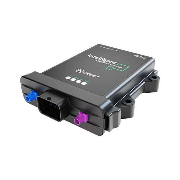 Android 12 Smart Vehicle Telematics Box with GPS Navigation, 2000mAh Battery, IP67/IP69K, Real-time Tracking