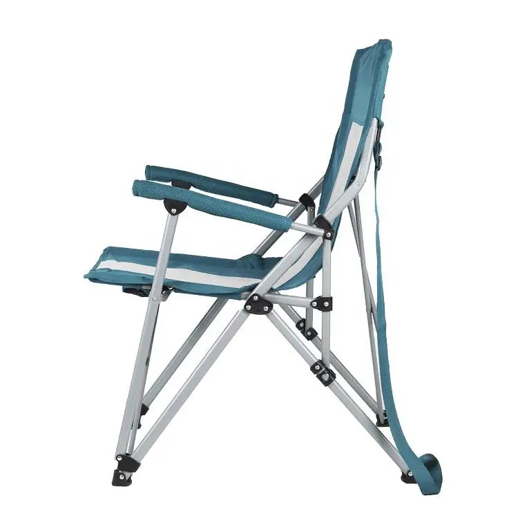 Portable Heavy-Duty Steel Frame Folding Camping Chair, 600D Oxford Fabric, Collapsible Design, Iron Frame, Custom Color Options