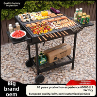 VTX-0907301 Large Double-Sided Folding Metal BBQ Grill Patio Home Stay Camping Commercial Camp Outdoor Rack Kitchen Cooking