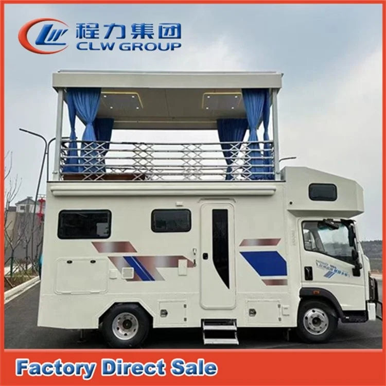 HOWO Motorhome Camper Van, Diesel, Manual Transmission, EURO 5, 14000 kg Gross Vehicle Weight, Customized Dimensions