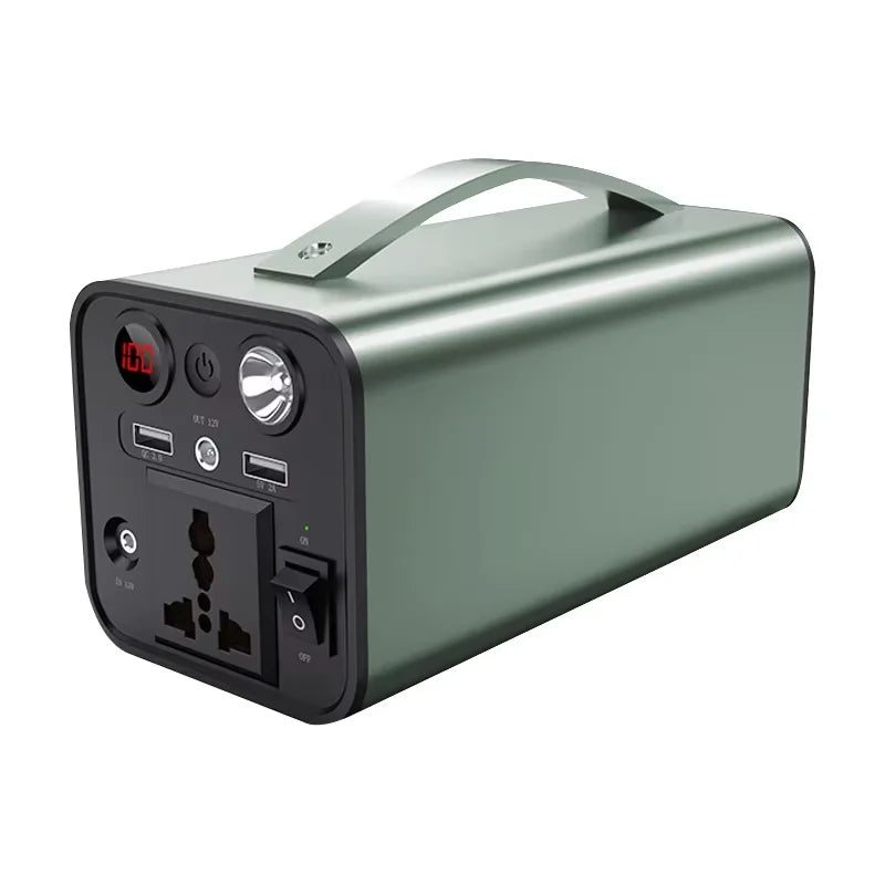 180W Portable Outdoor Power Supply with Pure Sine Wave Inverter and MPPT Controller