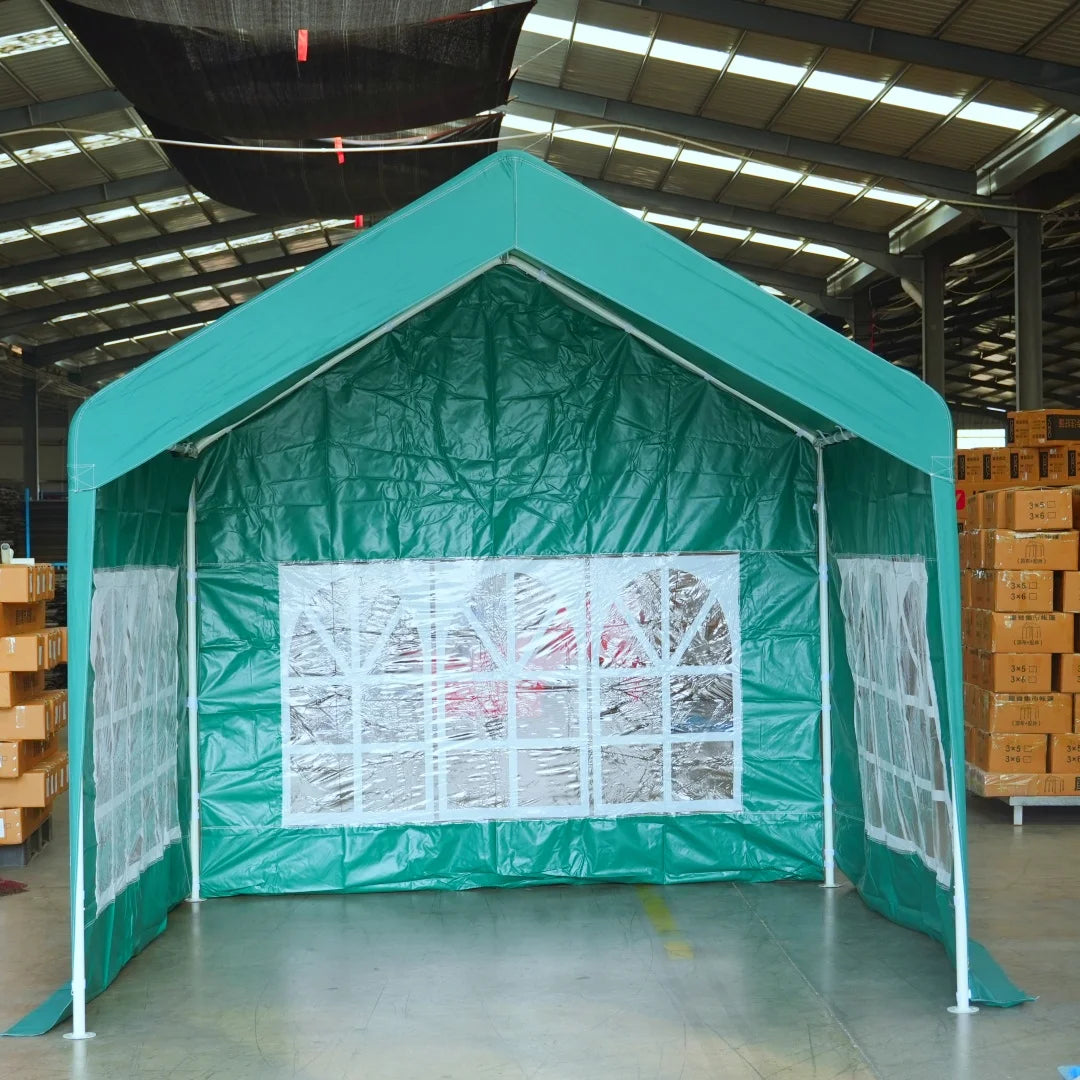 Outdoor Portable Foldable Canopy Tent for Rain and Sun Protection, 2X2m to 3X6m Sizes, Oxford Fabric, Iron Frame