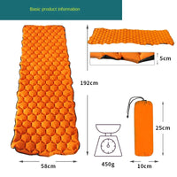 VTX-3544229 Explosive Outdoor Single Hexagonal Tent Inflatable Sleeping Mat Air Cushion Portable Waterproof Thick Camping