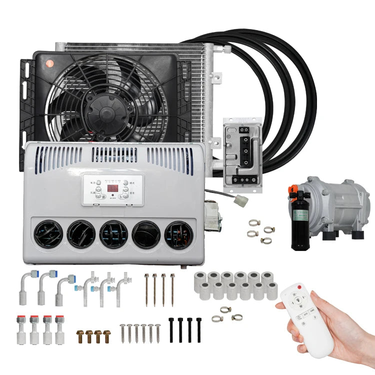 12V/24V Parking Cooler for RVs and Engineering Vehicles, Model AC SCHNITZER X6 E71, Size 595*570*345mm, New Condition