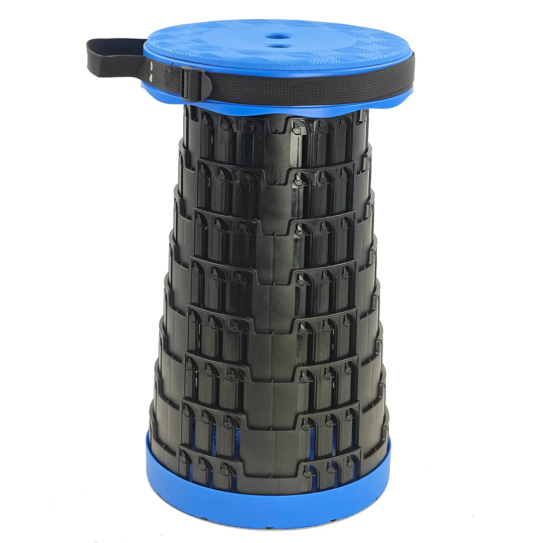 Telescopic Stool with Cushion, 660lb Capacity, Lightweight and Foldable for Outdoor and Indoor Use