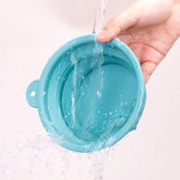 VTX-7842597 Pet Folding Silicone Bowl Outdoor Easy Washable Foldable Dog Collapsible Puppy Carabiners Silicone, Food Grade