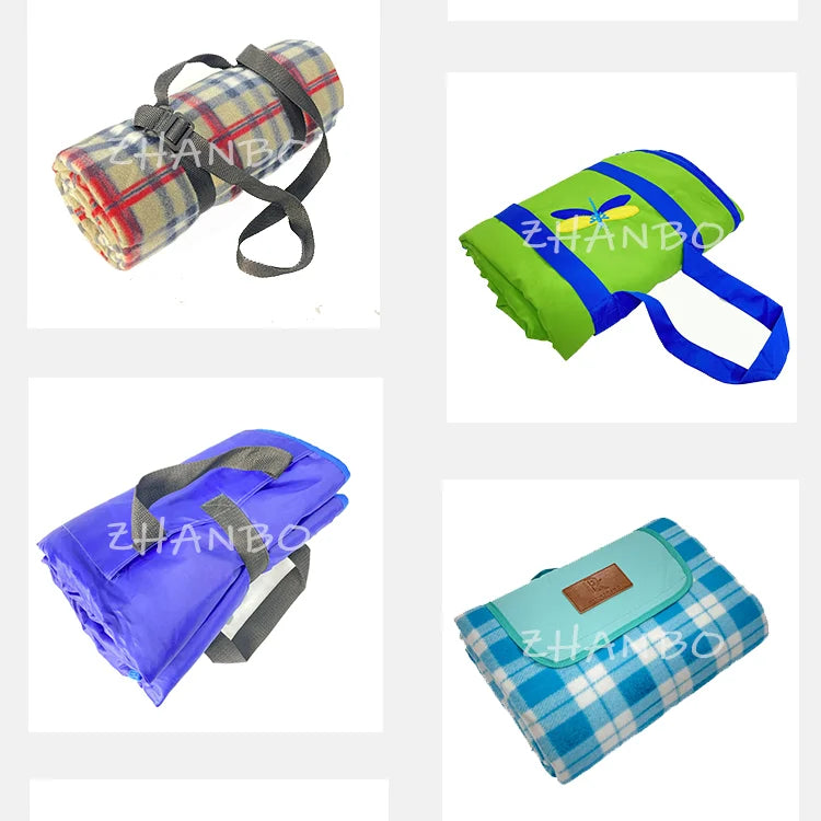 Waterproof Foldable Picnic Blanket, 200x200cm, Soft Fleece and PVC, Lightweight Outdoor Mat