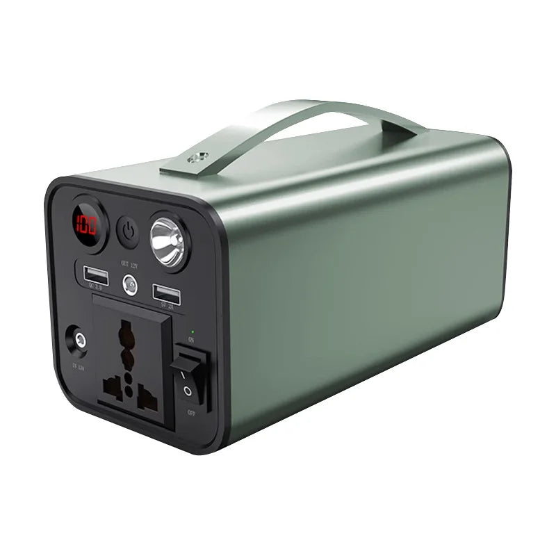 180W Portable Outdoor Power Supply with Pure Sine Wave Inverter and MPPT Controller