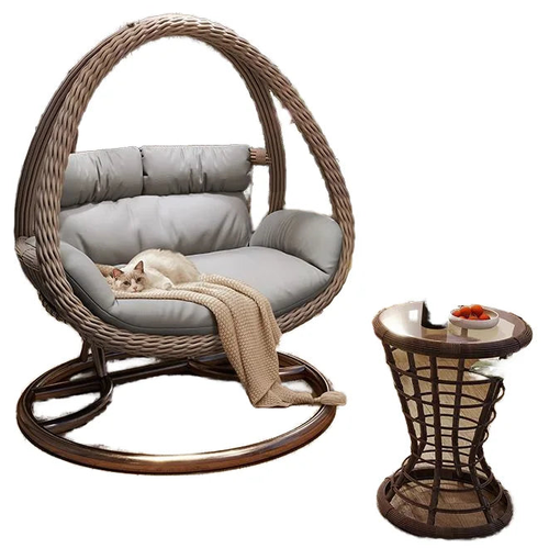 VTX-5482021 Modern Design Indoor Outdoor Rocking Swing Bird's Nest Balcony Hammock Chair 2-Seater Furniture Hanging Basket