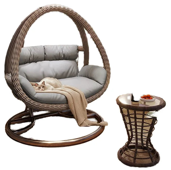 VTX-5482021 Modern Design Indoor Outdoor Rocking Swing Bird's Nest Balcony Hammock Chair 2-Seater Furniture Hanging Basket