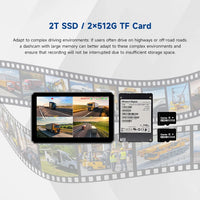 VTX-4986021 6CH AI WiFi GPS RV Backup Camera System 10.1" Touch Screen Monitor 4 1080P Cameras Mobile DVR Dash Cam Sentry Mode