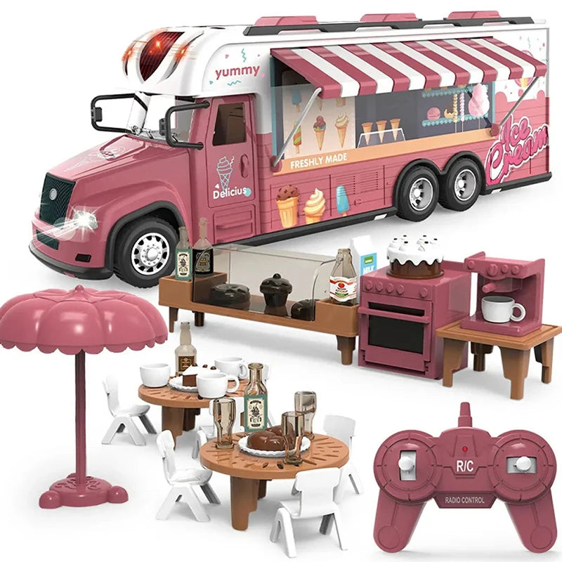 2.4G Remote Control Recreational Touring Truck with Table and Chair, Model HH333438