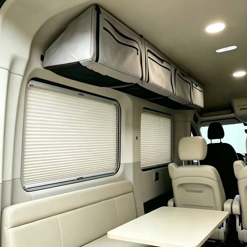 VTX-9808677 Camper Van Hanging Storage Organizer RV Overhead Ceiling Bag Modular Large Capacity Oxford Fabric Gear Cabinet