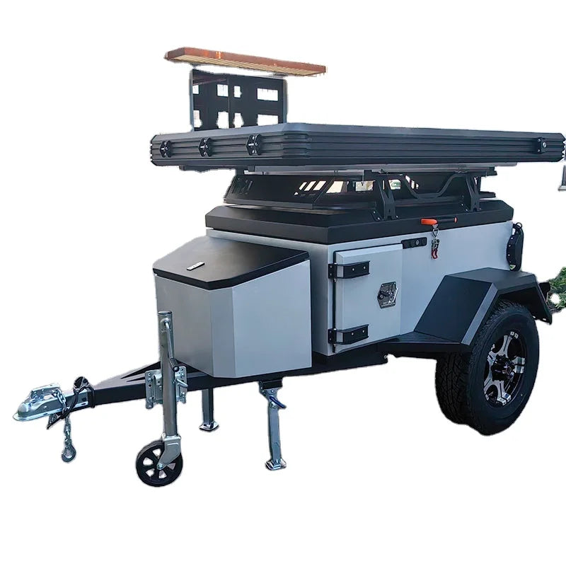 Customizable Off-Road Vehicle Trailer Tent for Outdoor Camping and Travel, Max Payload 500-3000kg, Carbon Steel Construction