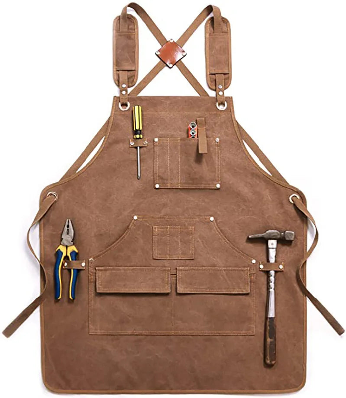 Modern Simple Thick Canvas Apron Custom logo Woodworking Ele