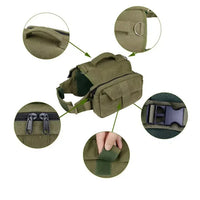 VTX-7678757 Waterproof Dog Pack Hound Travel Rucksack Camping & Hiking Backpack Saddle Bag Medium Large Dogs Outdoor Picnic