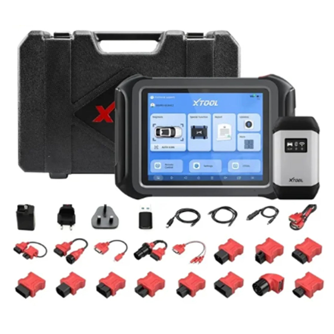 XTOOL D9S Pro Car Diagnostic Tool with ECU Programming, 45+ Services, OBD, USB, LCD Display