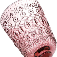 Wholesale OEM Classic Durable Glass Wine Goblet Embossed Des