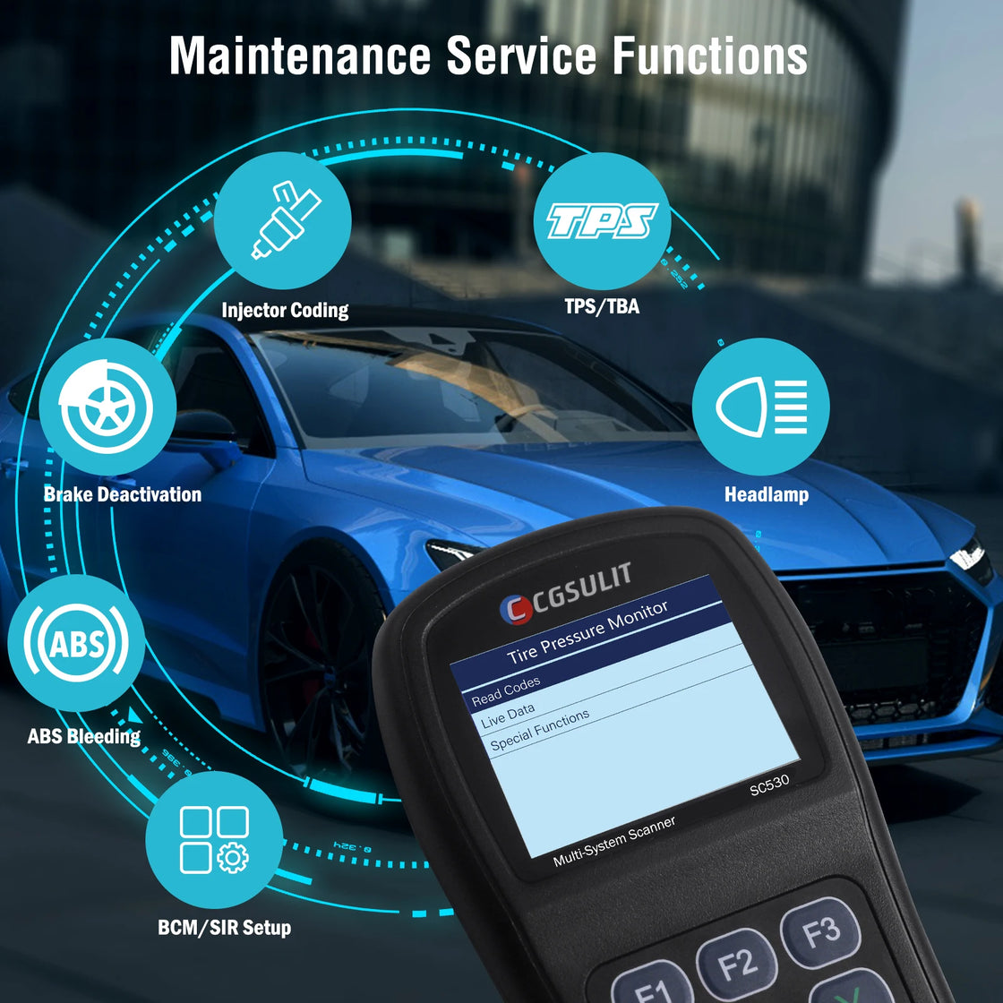 CGSULIT SC530 Full System Diagnostic Tool for BMW and Volvo Vehicles