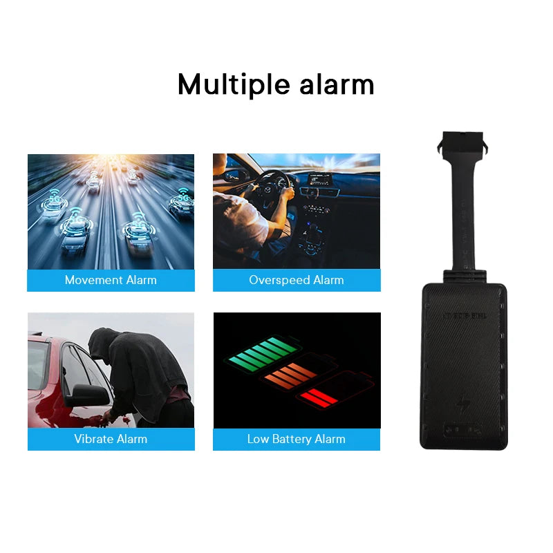 4G GPS Tracker with Multi-Protocols, Real-Time Positioning, Geofence, and ACC Detection for Vehicles and Motorcycles