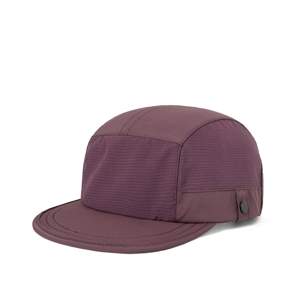 Unisex Five-Panel Mesh Snapback Baseball Cap for Outdoor Sports and Camping