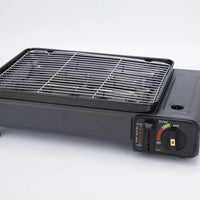 VTX-0776229 Outdoor BBQ Portable Gas Stove Foldable Windproof Propane Butane Grill Automatic Barbecue Plate Simple Style Iron