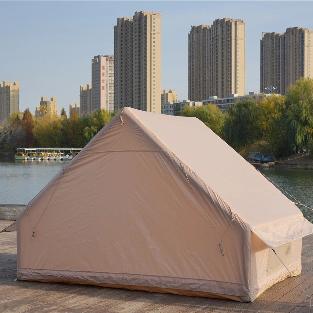Large Skylight Inflatable Tent for 3-4 Persons, Waterproof Oxford Fabric, Quick Setup, UV-Resistant, Portable for Camping and Outdoor Activities