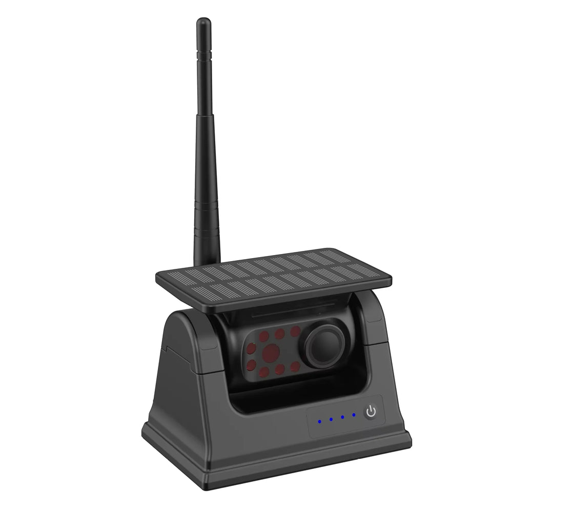 Universal Magnetic Solar Backup Camera with 5-Inch Wireless Monitor and Night View Function