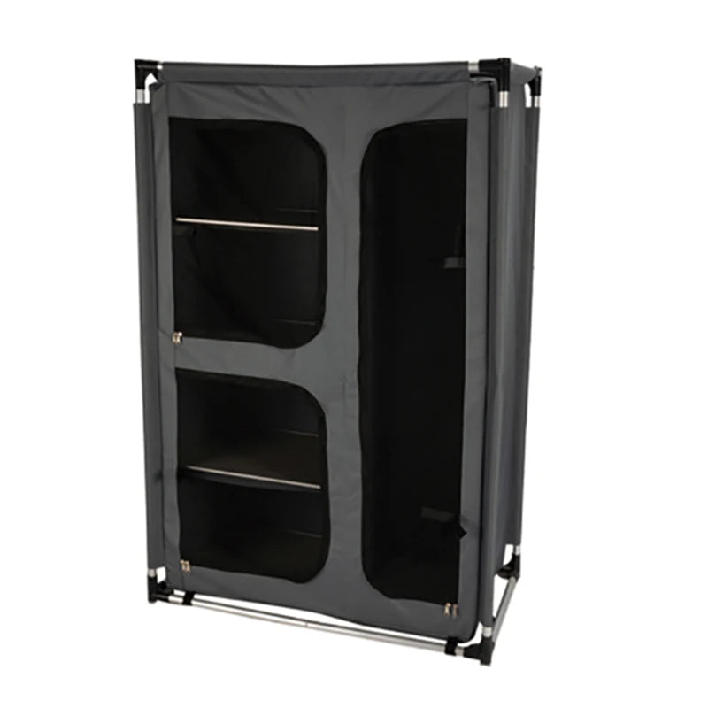 Outdoor Folding Camping Kitchen Cabinet - Aluminum Frame, MDF Table Top, Multiple Sizes Available