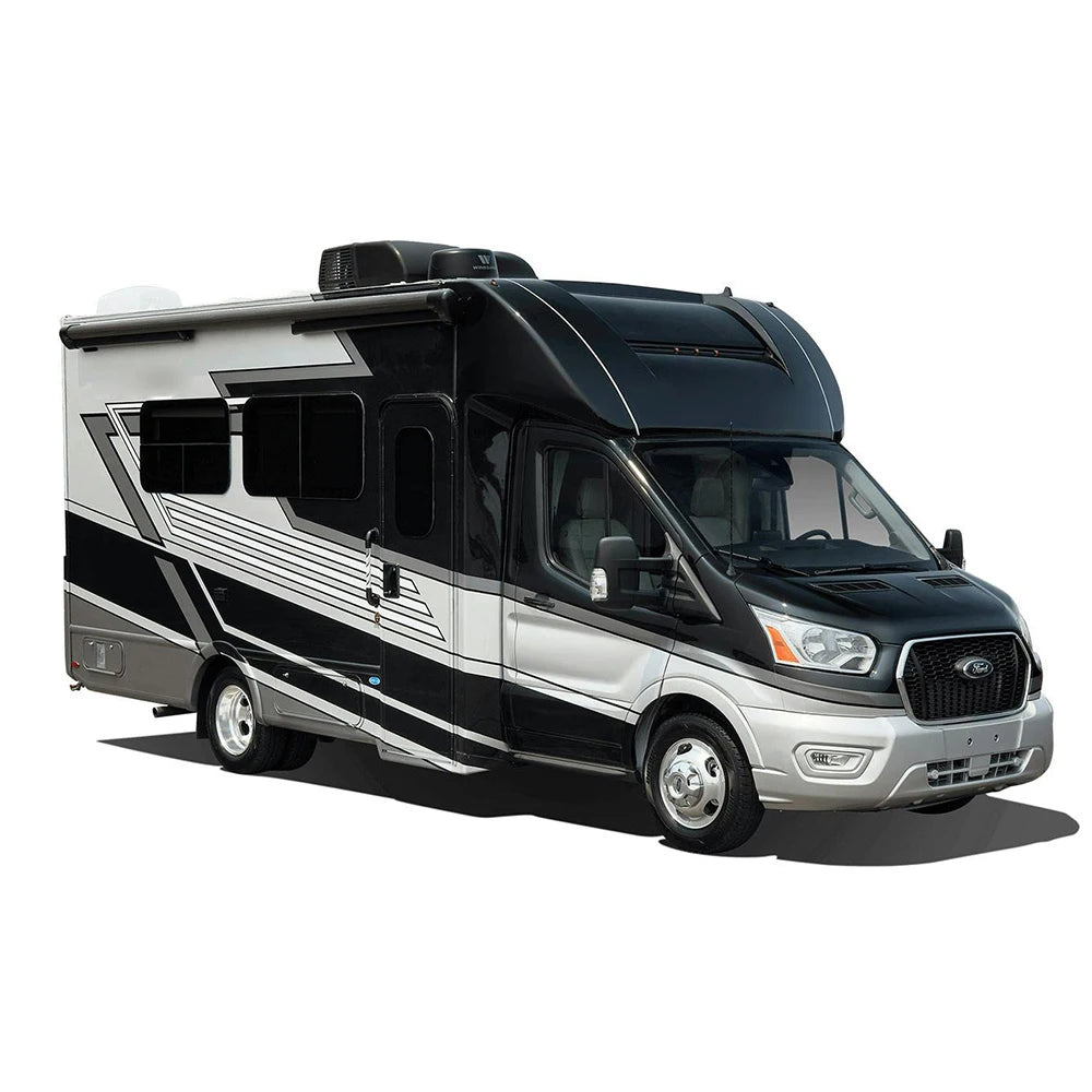 Luxury Motorhome Caravan with Toilet and Bathroom, One Bedroom, 4-6 Passenger Capacity, Fiberglass Construction, Custom Color Options