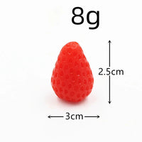 KI liangpeng Simulation PVC fruit block Strawberry Hami melo