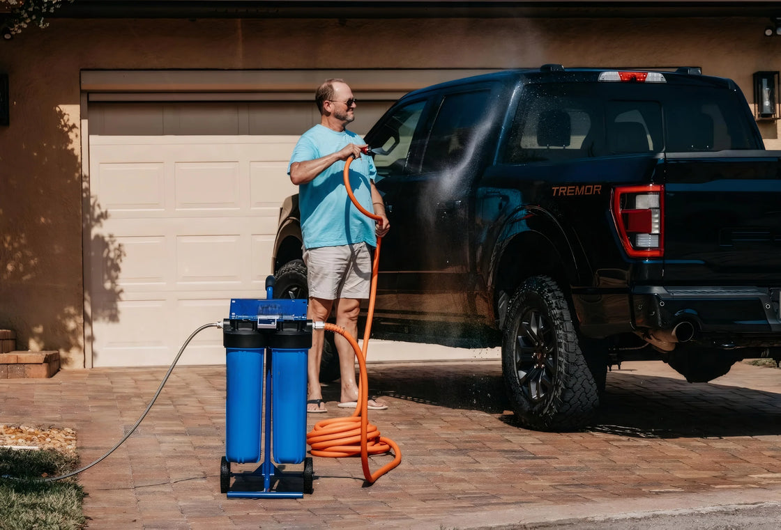 Manual Power Spotless Car Wash System with Bypass Valve for Window Solar Panel RV and Household Deionized Water Source