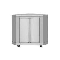 VTX-2921637 Commercial Food 304 Stainless Steel Outdoor Kitchen Modular L Shaped BBQ Island Home Prep Space Cooking Breakfast