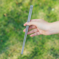 Custom Logo Reusable Metal Pure Titanium Solid Eco-Friendly